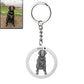 Schlüsselanhänger Silhouette Hund Kreis